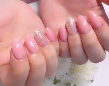 Cenbless　成増フェイシャル＆ネイルサロン　ミルキーピンクで春気分♪やわらかピンクネイル