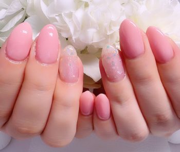 Cenbless　成増フェイシャル＆ネイルサロン　ミルキーピンクで春気分♪やわらかピンクネイル