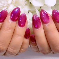 Cenbless　成増フェイシャル＆ネイルサロン　華やかピンクで気分一新♪マグネットネイル