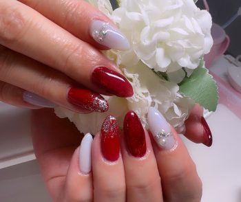 Cenbless　成増フェイシャル＆ネイルサロン　クールに魅せる♪スパイシーレッドネイル