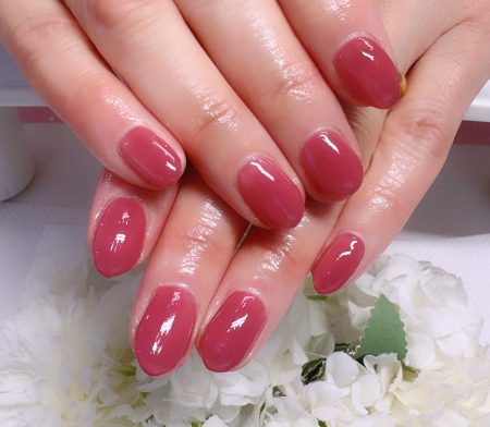 Cenbless　成増フェイシャル＆ネイルサロン　初めての一歩に♪大人ワインカラーネイル