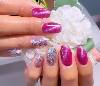 Cenbless　成増フェイシャル＆ネイルサロン　期間限定の楽しみ♪華やかピンクマグネットネイル