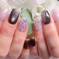 成増徒歩3分のフェイシャルエステ・ネイルサロン ビューティスタジオCenbless（センブレス）　モノトーンで魅せる♪大人クールネイル