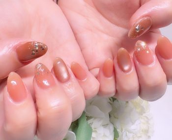 Cenbless　成増フェイシャル＆ネイルサロン　初テラコッタ♪艶シアーの上品ネイル
