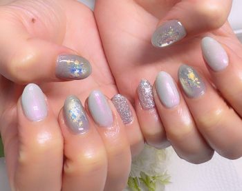 Cenbless　成増フェイシャル＆ネイルサロン　お誕生月に爽やかに♪アクアブルーの梅雨ネイル