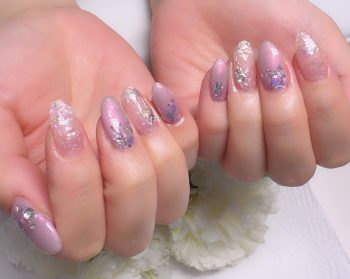 Cenbless　成増フェイシャル＆ネイルサロン　梅雨を上品に彩る♪モーヴ偏光ネイル