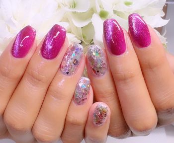 Cenbless　成増フェイシャル＆ネイルサロン　期間限定の楽しみ♪華やかピンクマグネットネイル
