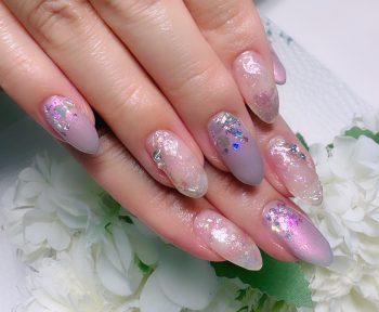 Cenbless　成増フェイシャル＆ネイルサロン　梅雨を上品に彩る♪モーヴ偏光ネイル