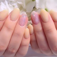 Cenbless　成増フェイシャル＆ネイルサロン　推しカラーで気分UP♪大人ペールイエローネイル