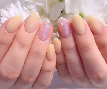 Cenbless　成増フェイシャル＆ネイルサロン　推しカラーで気分UP♪大人ペールイエローネイル
