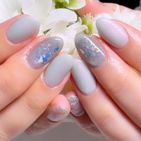 Cenbless　成増フェイシャル＆ネイルサロン　お誕生月に爽やかに♪アクアブルーの梅雨ネイル