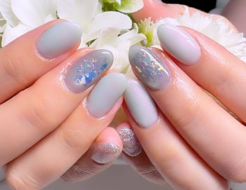 Cenbless　成増フェイシャル＆ネイルサロン　お誕生月に爽やかに♪アクアブルーの梅雨ネイル