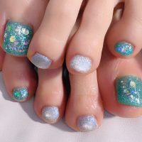 Cenbless　成増フェイシャル＆ネイルサロン　今年も夏準備♪アクアグリーンフットネイル