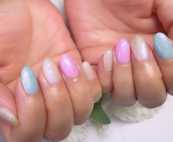 Cenbless　成増フェイシャル＆ネイルサロン　春色パステルで新鮮に♪大人可愛い上品ネイル
