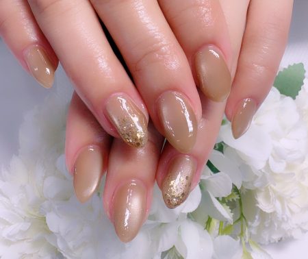 Cenbless　成増フェイシャル＆ネイルサロン　新色でアップデート♪ブラウンベージュマグネットネイル