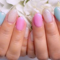 Cenbless　成増フェイシャル＆ネイルサロン　春色パステルで新鮮に♪大人可愛い上品ネイル
