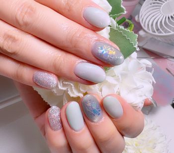 Cenbless　成増フェイシャル＆ネイルサロン　お誕生月に爽やかに♪アクアブルーの梅雨ネイル