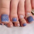Cenbless　成増フェイシャル＆ネイルサロン　爽やかブルーで先取り♪フットフラッシュネイル