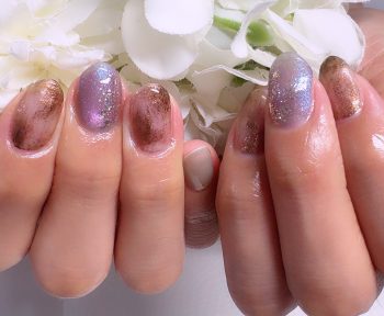 Cenbless　成増フェイシャル＆ネイルサロン　紫陽花カラーに心惹かれて♪梅雨の上品ネイル