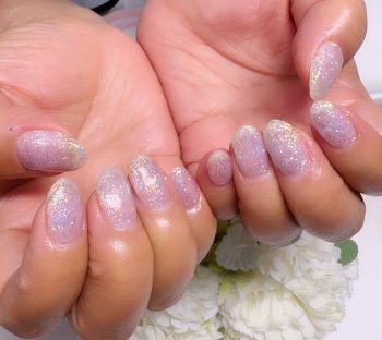 Cenbless　成増フェイシャル＆ネイルサロン　気分まで晴れやかに♪涼しげキラキラネイル