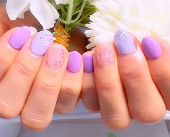 Cenbless　成増フェイシャル＆ネイルサロン　気分を上げる♪パープル系梅雨ネイル