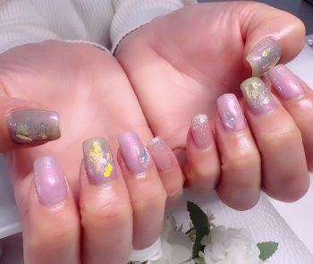 Cenbless　成増フェイシャル＆ネイルサロン　偏光モーヴが美しい♪梅雨の艶ネイル