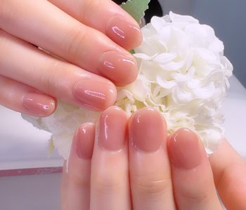 Cenbless　成増フェイシャル＆ネイルサロン　うる艶ローズオークル♪大人上品なワンカラーシアーネイル