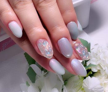 Cenbless　成増フェイシャル＆ネイルサロン　爽やかミントカラーで涼しげに♪初夏の上品ネイル