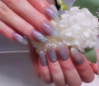 Cenbless　成増フェイシャル＆ネイルサロン　偏光ブルーが美しい♪贅沢マグネットネイル