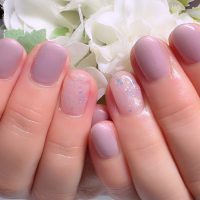 Cenbless　成増フェイシャル＆ネイルサロン　初めての定額デザインネイル♪上品モーヴカラーで大人の華やかさ