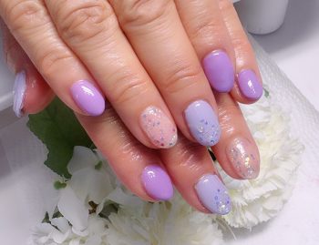 Cenbless　成増フェイシャル＆ネイルサロン　気分を上げる♪パープル系梅雨ネイル
