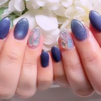 Cenbless 成増フェイシャル&ネイルサロン デニムブルーが美しい♪大人の寒色系ネイル