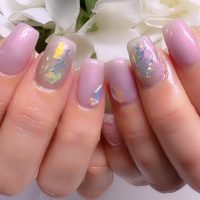 Cenbless　成増フェイシャル＆ネイルサロン　偏光モーヴが美しい♪梅雨の艶ネイル