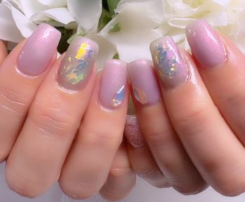 Cenbless　成増フェイシャル＆ネイルサロン　偏光モーヴが美しい♪梅雨の艶ネイル