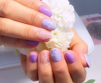 Cenbless　成増フェイシャル＆ネイルサロン　気分を上げる♪パープル系梅雨ネイル