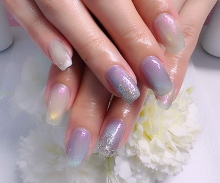 Cenbless　成増フェイシャル＆ネイルサロン　偏光オーロラが美しい♪大人のマグネットネイル