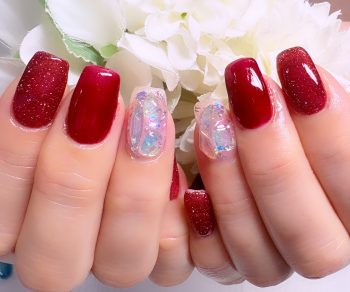 Cenbless 成増フェイシャル&ネイルサロン 情熱の赤で気分を上げる♪華やかフラッシュネイル