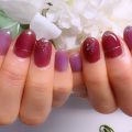 Cenbless　成増フェイシャル＆ネイルサロン　繊細な煌めきが美しい♪上品パープルネイル