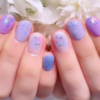 Cenbless 成増フェイシャル&ネイルサロン 紫陽花カラーが美しい♪梅雨の上品ネイル