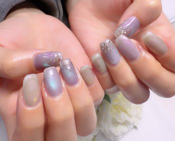 Cenbless　成増フェイシャル＆ネイルサロン　偏光オーロラが美しい♪大人のマグネットネイル
