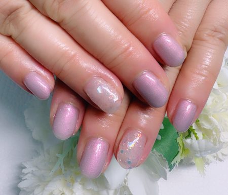 Cenbless　成増フェイシャル＆ネイルサロン　初めての定額デザインネイル♪上品モーヴカラーで大人の華やかさ