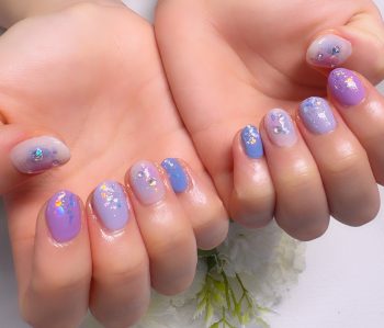 Cenbless　成増フェイシャル＆ネイルサロン　紫陽花カラーが美しい♪梅雨の上品ネイル