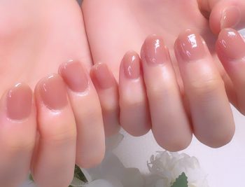 Cenbless　成増フェイシャル＆ネイルサロン　うる艶ローズオークル♪大人上品なワンカラーシアーネイル