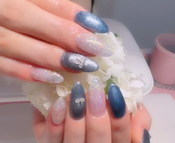 Cenbless　成増フェイシャル＆ネイルサロン　デニムブルーで楽しむ♪涼やかな大人のサマーネイル