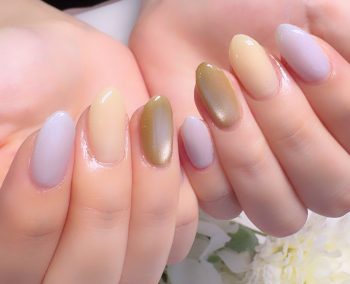 Cenbless　成増フェイシャル＆ネイルサロン　爽やかイエローで夏気分♪やさしいカラーの大人サマーネイル