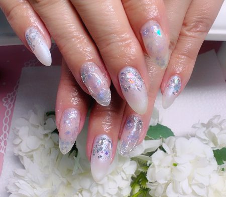Cenbless 成増フェイシャル&ネイルサロン 実際に見るとさらに感動♪煌めきあふれる梅雨ネイル
