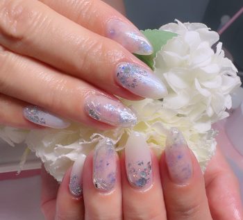 Cenbless 成増フェイシャル&ネイルサロン 実際に見るとさらに感動♪煌めきあふれる梅雨ネイル