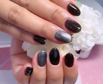 Cenbless　成増フェイシャル＆ネイルサロン　ブラックで魅せる♪大人のクールワンカラーネイル！