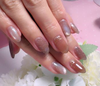Cenbless　成増フェイシャル＆ネイルサロン　大人気デザインをブラウンアレンジ♪大人の艶めき夏ネイル