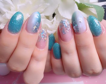 Cenbless　成増フェイシャル＆ネイルサロン　ターコイズカラーで爽やかに♪透明感あふれる夏ネイル